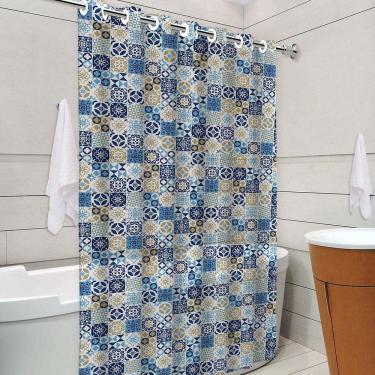 Imagem de Cortina de Box Estampada Premium Com Ilhós - Diversos Modelos Mandala Lisboa New York