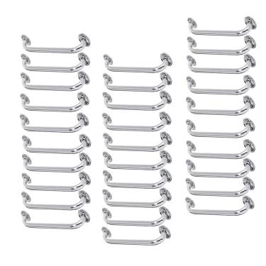 Imagem de Alça de Apoio Inox Barra 50cm Kit 30 Unidades Idoso Acessibilidade Cadeirante Suporte Corrimao Banheiro