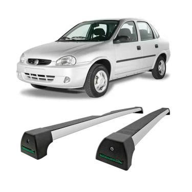 Imagem de Rack de Teto Long Life em Alumínio p/ Corsa Sedan 2004 até 2015