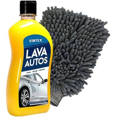 Imagem de Luva Microfibra Para Lavar Carro + Shampoo Lava Autos Vonixx