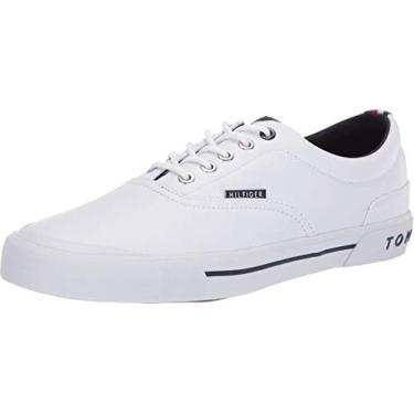 Imagem de Tommy Hilfiger Tênis masculino Pallet6, Branco/Multi, 13