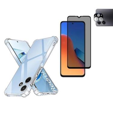 Imagem de Jodda, Kit Capa, Privacidade e Película Câmera Para Redmi 12 4G
