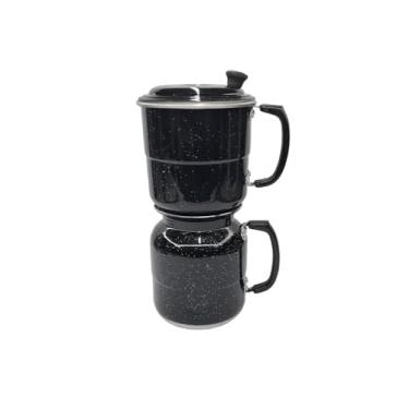 Imagem de Cafeteira Econômica 1,35l em Alumínio Tipo Italiana, Globinho, Sifão na cor Preta