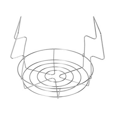 Imagem de MUNEFE Cesta a vapor, rack de conservas de a?o inoxid¨¢vel, suporte com al?as dobr¨¢veis, para conservas antiqueimaduras