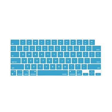 Imagem de MOSISO Capa de teclado compatível com MacBook Air 15 M2 A2941 2023, compatível com MacBook Air 13,6 M2 A2681, compatível com MacBook Pro 14/16 M2 M1 A2779 A2442 A2780 A2485, Aqua Blue