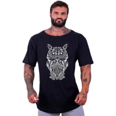 Imagem de Camiseta Morcegão Masculina MXD Conceito Coruja Rabiscada-Masculino