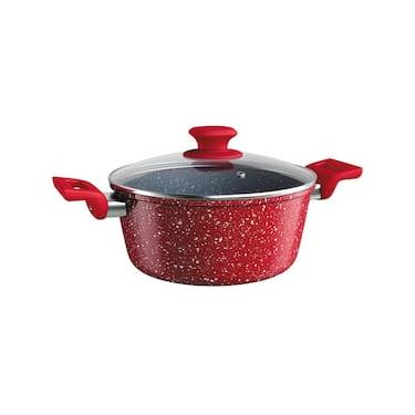 Imagem de Caçarola Euro Home Colorstone 5 Camadas Antiaderente Vermelha – 4,8 L