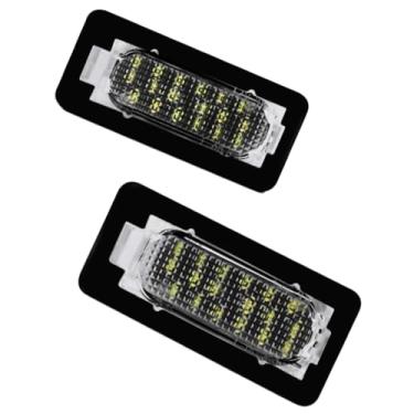 Imagem de Riloer Luz de placa de licença LED, luz de placa traseira de LED xenônio branco, conjunto de luz de placa de carro LED, substituição de montagem Lp, compatível com Toyota Corolla Sedan 2014-2019,