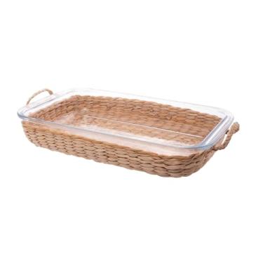 Imagem de WOLFF - Refratário de Vidro Borossilicato com Suporte em Fibra Natural e Alça 34,5cm