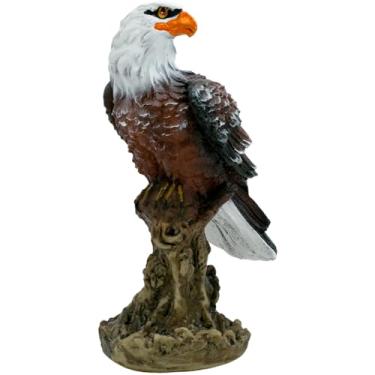 Imagem de Genérico - Estátua Águia No Tronco 22cm Multicolorido Resina
