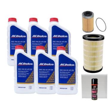 Imagem de Kit Troca De Óleo Gm Trailblazer 3.6 2012-2015 - 6 Acdelco 5w30 + Higi