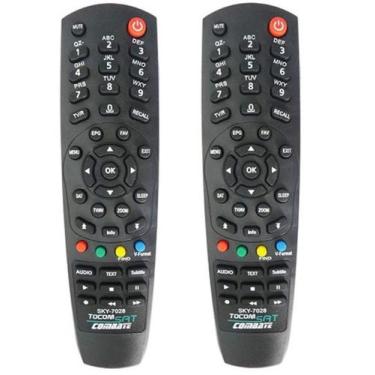 Imagem de kit 2 Controle Remoto para Receptor Tocomsatt Solo Hd/Sd