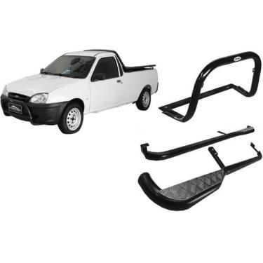 Imagem de Kit Quebra Mato Estribo Santo Antônio Courier Preto - HOZZ