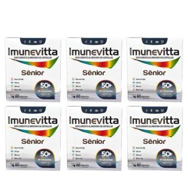 Imagem de Kit 6 Sênior 50+ Imunevitta 23 Nutrientes 60 Caps.