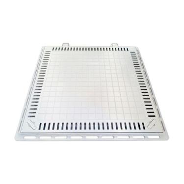 Imagem de Tampa Casa Máquina Piscina Lisa Articulada Grelha 80x80cm B2 - G.D.A. 