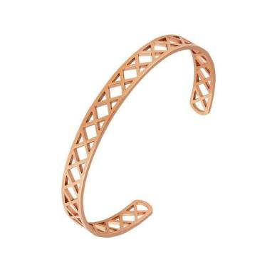 Imagem de Bracelete de Aço Coleção Grécia Rosé 8mm - Convex