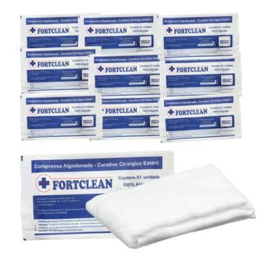 Imagem de Curativo Cirúrgico Estéril Algodonado 10X15cm 10 Pacotes - Fortclean
