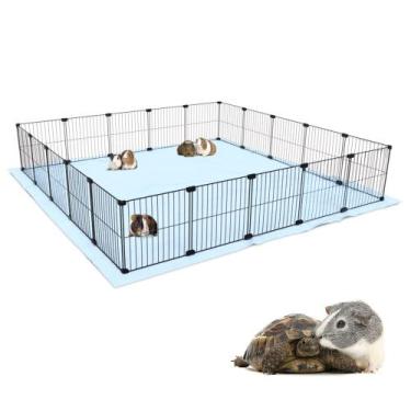 Imagem de Cercado 150x150x30 Preto com Soft Macho Malha 2,5x15cm - IGUANNA, Pret