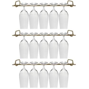 Imagem de Conjunto 3 Organizadores Porta Taças 42cm Suportes Suspensos Para Taça
