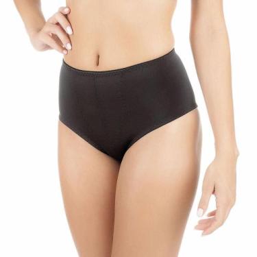 Imagem de Calcinha Cinta Duloren 114714 Alta com Reforço Frontal, Preto, 44
