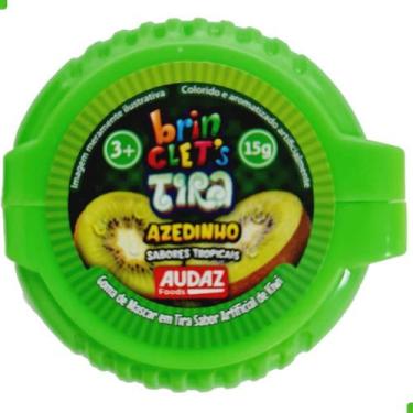 Imagem de Goma de Mascar Tira Azedinho Sabores Tropicais Brinclets - Audaz Foods