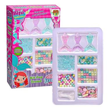 Imagem de Kit De Miçangas Monta Pulseiras Biju Collection Sereia Pop 6534 - Dm T