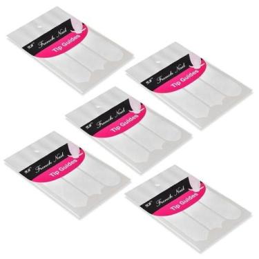 Imagem de Kit Adesivo Guia Para Unha Francesinha Nails Arts 4 Cartelas - Miss Fr