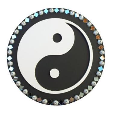 Imagem de Mandala Yin Yang/Equilíbrio 26 cm - Aqui Tem Magia