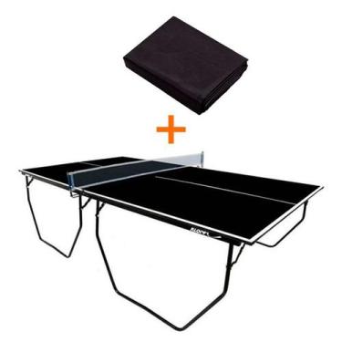 Imagem de MESA PING PONG COM RODIZIO MDP 15mm COR PRETA - KLOPF 1087 + Capa Impe