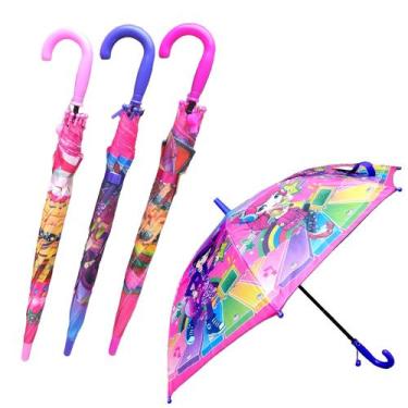 Imagem de Guarda Chuva Infantil Estampas Sortidas Menina + Apito: Abertura Autom