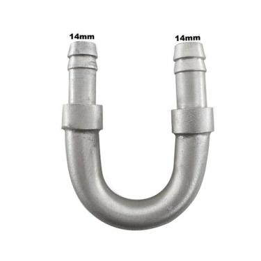 Imagem de Tubo Aluminio em U Mangueira 9/16 14mm adaptador Universal - PARAISO D