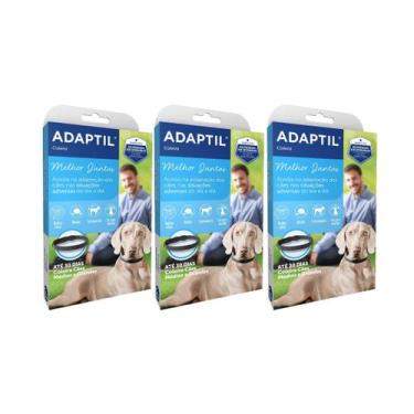 Imagem de Kit 3 Adaptil Coleira Auxilia Adaptação Cães Ambiente Ceva G
