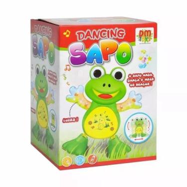 Imagem de Brinquedo Infantil Boneco Musical Sapo Dançante Movimentos Luzes E Son