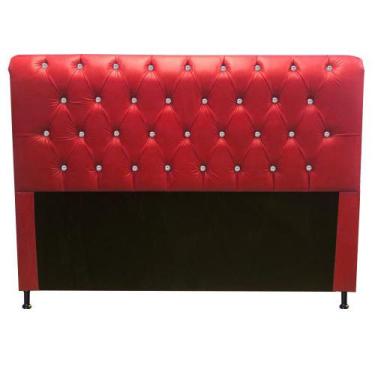 Imagem de Cabeceira Estofada Lady com Botões de Strass para Cama Box King Size 1