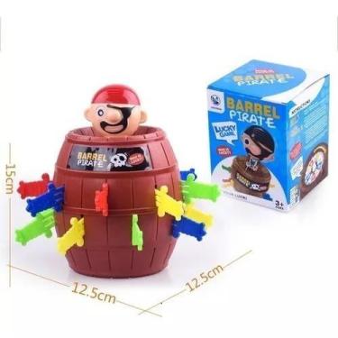 Imagem de Jogo Brinquedo Pula Pirata Espeta Barril Presente P Criança - Toys
