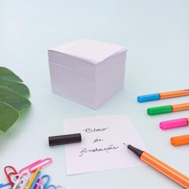 Imagem de Papel Lembrete e Anotações 75 x 75 mm 700 Folhas Brancas Gramatura 80 