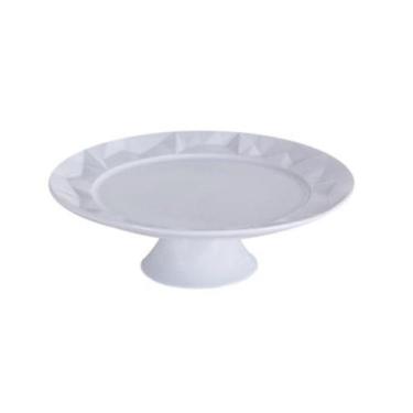 Imagem de Prato para Bolo com Pé 27,5cm Edros - Germer - Germer Porcelanas