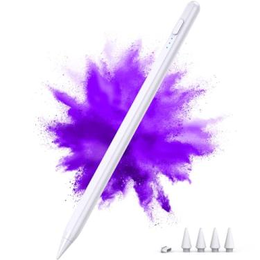 Imagem de Caneta Stylus para iPad 2018-2023, carregamento rápido 2x compatível com Apple iPad Pencil 2ª geração, rejeição de palma, sensibilidade de inclinação para iPad 10/9/8/7/6, iPad Pro 11/12,9 polegadas