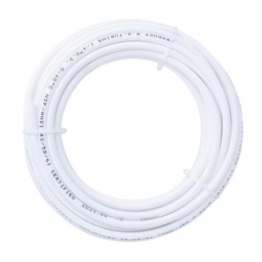 Imagem de Linha de água certificada OD NSF de 1/10.2 cm, tubo branco de 25 pés para osmose reversa, máquina de gelo e sistemas de água potável na geladeira