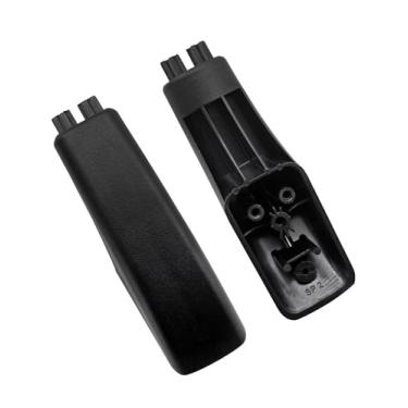 Imagem de 2 peças WB07X10034 Tampa de extremidade da maçaneta da porta do forno (preto) peças de reposição para forno GE Hotpoint, substitui WB07K10042, 242863, AP3623187, PS229187, WB7X10034