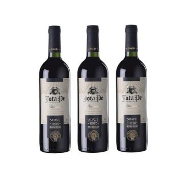 Imagem de Kit Vinho Jota Pe Tinto Suave Casa Perini 750ml 3 unidades
