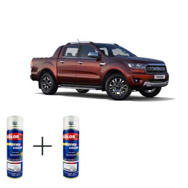 Imagem de Spray automotivo vermelho toscana + verniz spray 300ml - Sherwin Willi