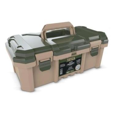 Imagem de Caixa De Ferramenta Tática 18,3 Metasul Durável E Compacta, Bege-verde