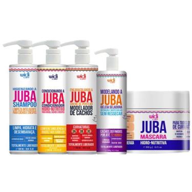 Imagem de Kit Juba Completo Shampoo + Condicionador + Mascara + Geleia + Encarac