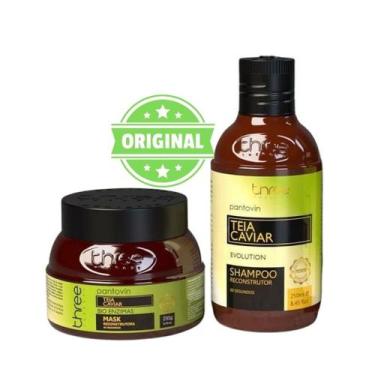 Imagem de Kit Pantovin Recosntrução Teia Caviar 250g