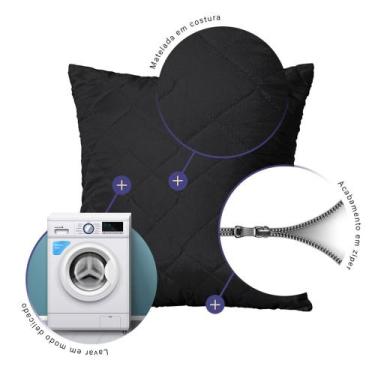 Imagem de cap de almofadas decorativas mateladas com ziper 45 x 45 microfibras -