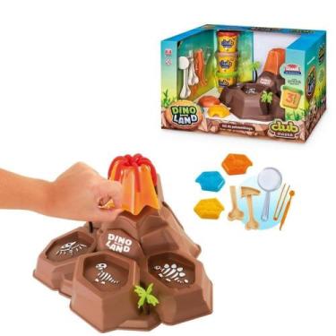 Imagem de Club Massa Dino Land Vulcão Massa de Modelar Usual - Usual Brinq - Usu