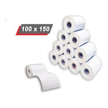 Imagem de Etiquetas 100x150 10x15 Térmica Kit C/10 - Rolo 200 Un Cor B - PLASTIL