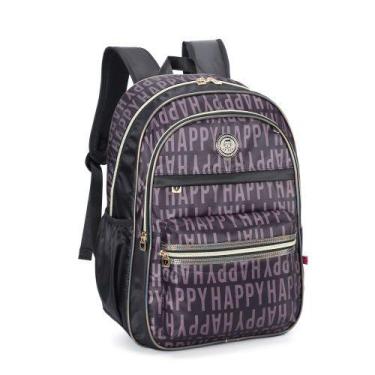 Imagem de Mochila Escolar Juvenil Feminina Love Kika KK24M18, Preto