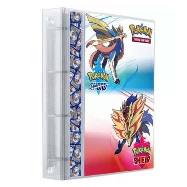 Imagem de Pasta Fichário Álbum Cartas Cards Pokémon Espada Escudo com 10 Folhas 
